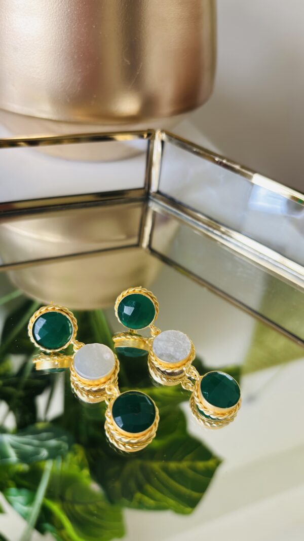 Golden Bloom Earrings - Image 3