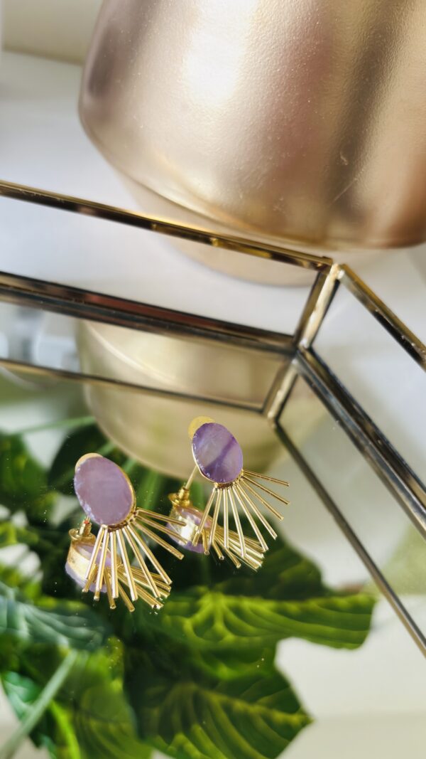 Sunburst Glow Earrings - Image 4