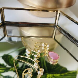 Pearl Whirl Drop Earrings