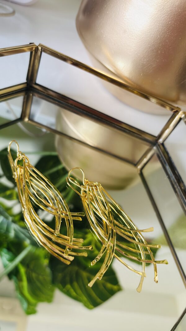 Golden Breeze Danglers - Image 2