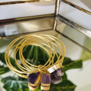 Golden Spirit Amethyst Stack