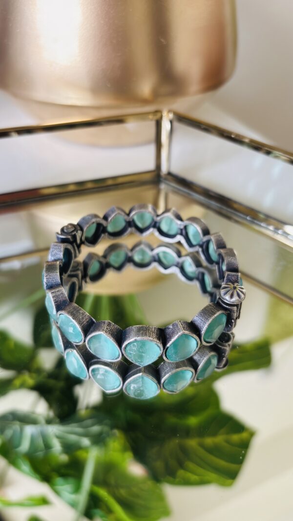 Ocean Mist Brass Screw-Cuff