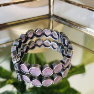 Pink Dawn Brass Screw-Cuff