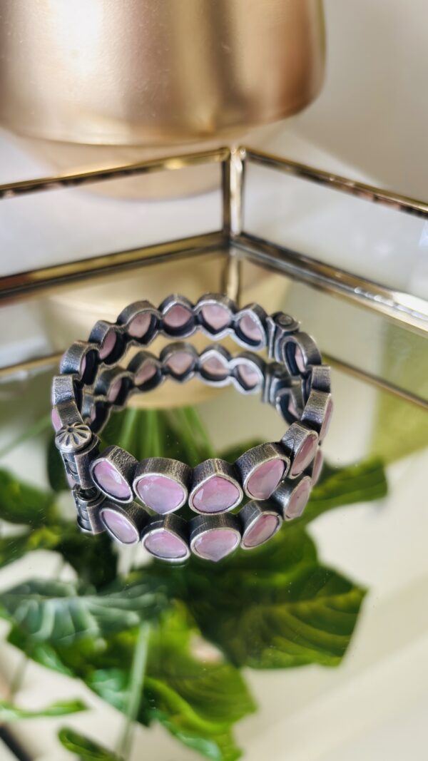 Pink Dawn Brass Screw-Cuff