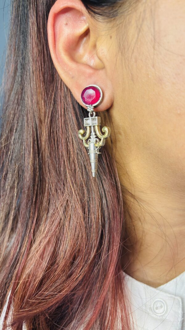 Royal Scroll Drop Earrings