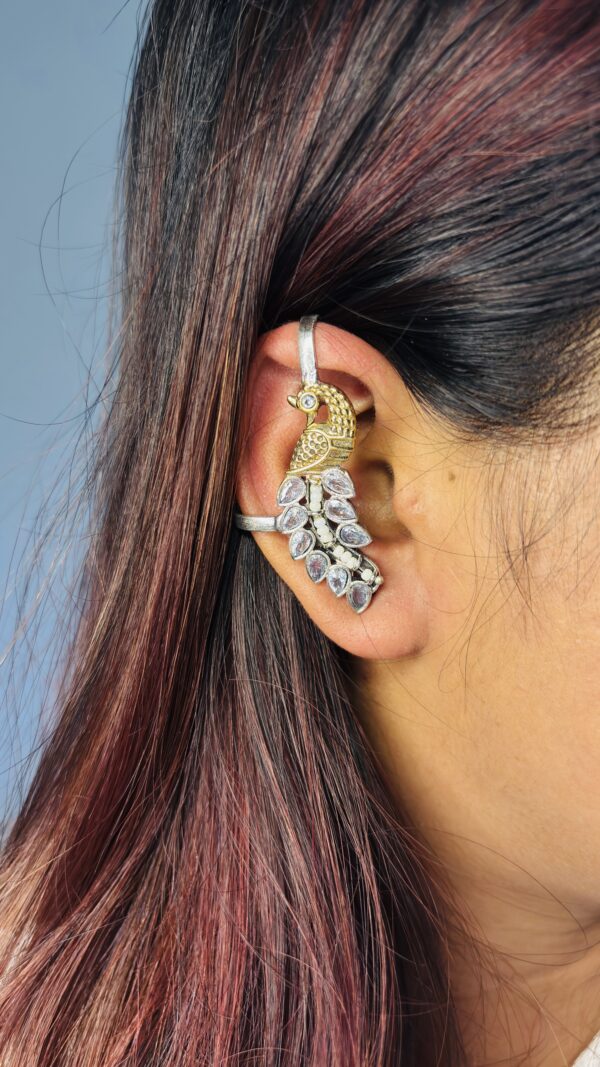 Rajmayur Brass Ear Cuff - Image 2
