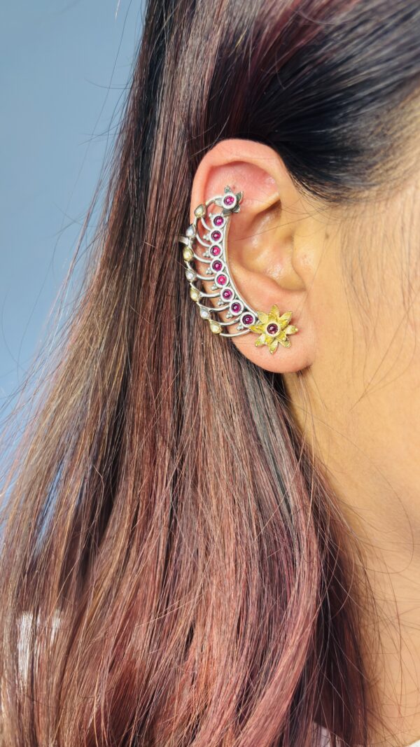 Surya Pushp Brass Ear Cuff